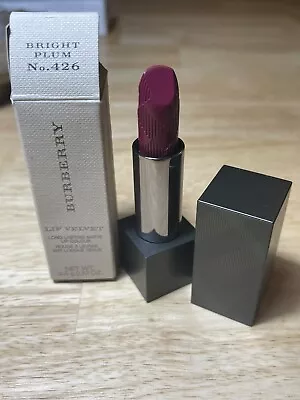 $19.99 • Buy BURBERRY LIP VELVET LIPSTICK Long Lasting Matte Bright Plum No.426 BNIB