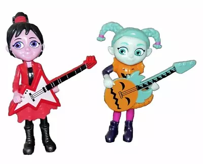 Disney Vampirina Figures Ghastly Gayle Franken Stacy W/guitars 4.5” Scream Girls • $14
