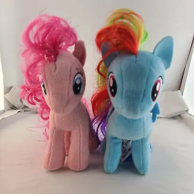 My Little Pony Rainbow Dash & Pinkie Pie 7  Plush Set 2014 2017 • $19.99