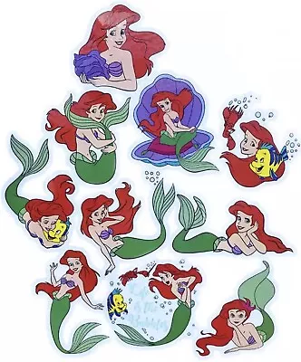 LITTLE MERMAID Stickers Large Waterproof Stickers Disney Princess Ariel 10 PCS • $6.99