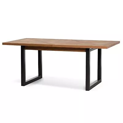 Percy 6-8 Seater Extendable Dining Table - European Knotty Oak And Peppercorn • $1799