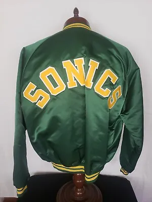 🚨🔥Vintage Chalk Line XL Seattle SuperSonics Starter Style Spellout Jacket EUC! • $2999.99