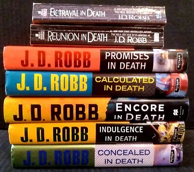 In Death Series (Eve Dallas) By J.D. Robb (5 Hardcover & 2 Paperbacks) Set #4 • $24.99