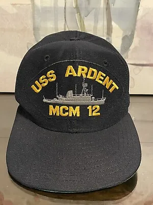 VTG USS USS Ardent MCM 12  Captains  (CO) Snapback Navy New Era Made In USA • $15