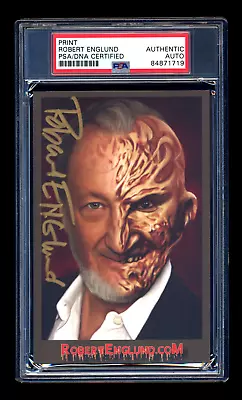 Robert Englund Signed Mint Postcard Photo Psa Nightmare On Elm Street Freddy • $169.99