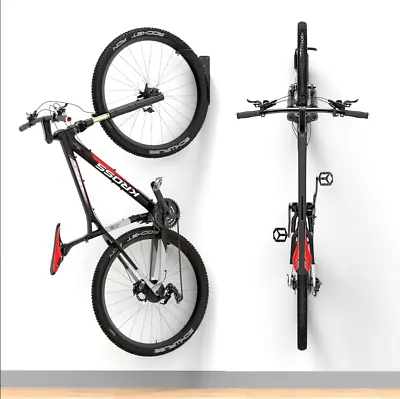 Bike Rack Garage Wall Mount Swivel 90 Degrees Vertical Hanger Hook 2 Pack • $30.74