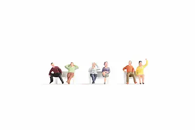 Noch 18132 HO/OO Gauge Sitting People (6) Hobby Figure Set • £12.05