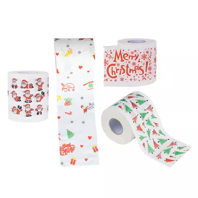  4 Rolls Paper Napkin Music Decorations Christmas Gifts Xmas Holiday Accessories • £15.55