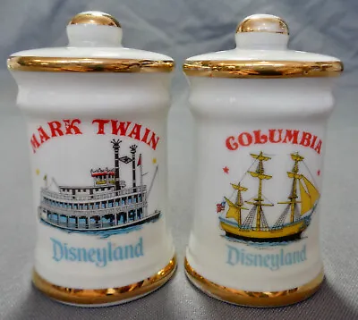 Vintage Disneyland S&P Shakers Mark Twain River Boat Columbia Sail Disney Japan • $14.39