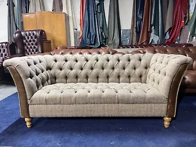 Harris Tweed Caesar 2seater  Chesterfield Sofa • £1099