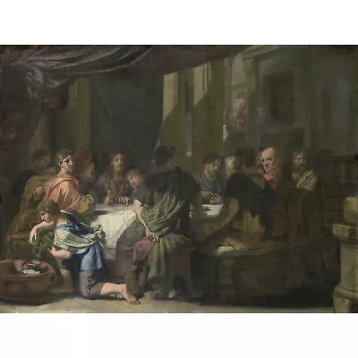 Gerard De Lairesse The Last Supper Painting XL Wall Art Canvas Print • £19.99