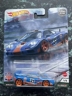 McLAREN F1 GTR Gulf 2020 Hot Wheels Premium British Horse Power Car Culture • £19.50