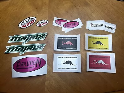 Paintball Vtg Stickers Lot - AKA Belsales Evolution Aardvark Matrix Etc Dm3 • $60