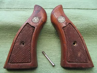 Factory S&W Smith & Wesson K-Frame Magna Grips - 1970's-1980's Grips - No Screw • $22.95