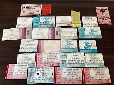 VTG LOT 24 Concert Ticket Stubs 82-88' ROCK ACDC BON JOVI WHITESNAKE HAGER CARS • $89.99