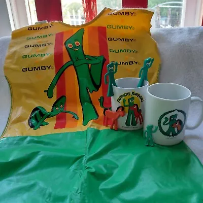 Gumby &Pokey Friends Forever 1983 Art Clokey Bendables Vintage Costume Two Mug • $50