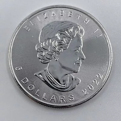 2022 1 Oz Canadian Silver Maple Leaf $5 Coin 9999 Fine Silver BU • $0.01