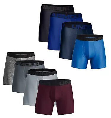 Under Armour Mens Tech 6  BoxerJock Boxer Briefs Underwear 1332663 - New • $16.24