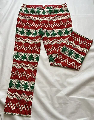 Shinesty Mens Size 42/36 Dress Pants Multicolor Christmas Festive EUC • $23.90