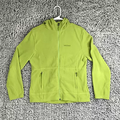 Marmot Full Zip Fleece Jacket Womens Sz M Preowned Green Polartec • $10.18