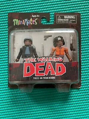 Minimates Walking Dead Series 5 Tyreese & Prison Michonne Figure Diamond NEW • $6