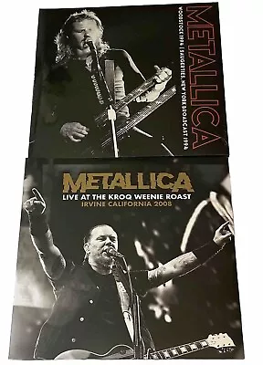 Metallica Lot Of 2 Live Vinyl Records Weenie Roast 2008 Woodstock 1994 New • $75