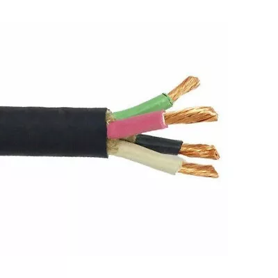 100' 8/4 SOOW Portable Power Cable Flexible CPE Jacket Black 600V • $385