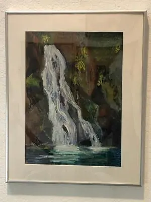 Orig Oil Painting  Maui Falls   By  CA Listed Artist D. McLaughlin COX FRAMED #2 • $99.99