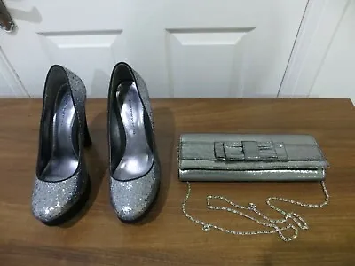Ladies Dorothy Perkins Pewter Etha Shoes Size 6. • £16
