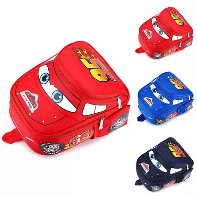 McQueen Cars 3D Backpack Kids Girl Boys Shoulder Bag School Travel Rucksacks • $24.69