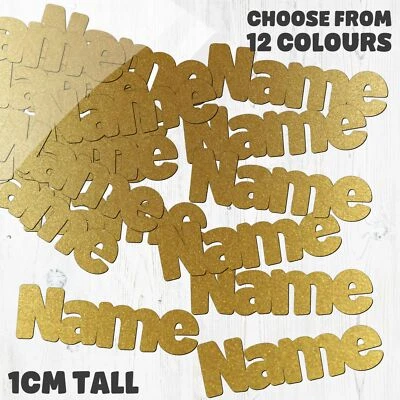 £5 • Buy Name Table Confetti - Choose Your Own Words - 12 Colours