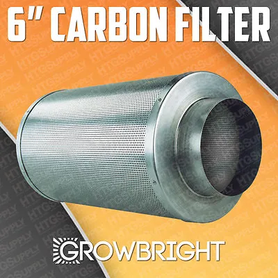 6  Inch Air Carbon Filter Inline Fan Scrubber Virgin Charcoal Odor Control HPS   • $79.95