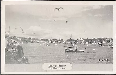 Vinalhaven Maine. C.1946 Pc.(n42)~view Of Boats In Harbor • $4.49