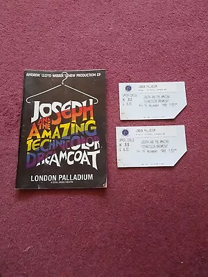 1993 Joseph And The Amazing Technicolor Dreamcoat Programme Philip Schofield  • £1.99