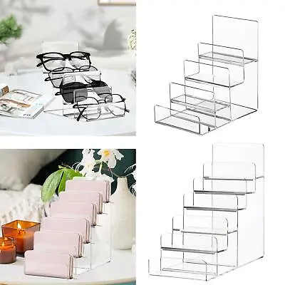 Acrylic Riser Display Shelf Organizer Stand For Retail/shop Jewelry Cosmetic • £11.63