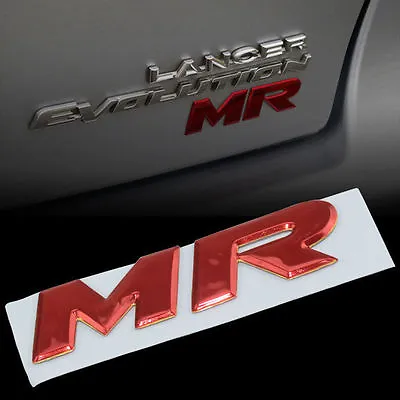 Red Mitsubishi Lancer Sportback Evo X Mr Decal/emblem/badge 2014 7415a162 • $7.88