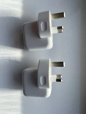 2 Genuine Apple 10W USB IPad & IPhone Adapters Charger With Plug A1357 • £14.99