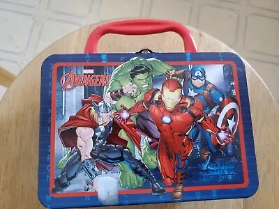 Tin Box Co. Marvel Avenger Metal Mini Lunch Box - 5.5  × 4  New With Red Handle • $10