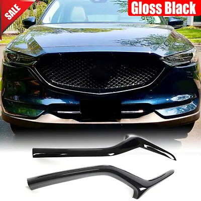 For Mazda CX-5 CX5 CX8 2017-2019 Gloss Front Bumper Lower Grill Grille Trim Vent • $107.34