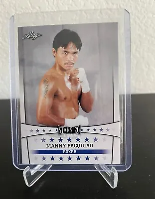$22 • Buy 2020 MANNY PACQUIAO LEAF STARS BOXING CARD Rare And Hard To Find Mint Condition