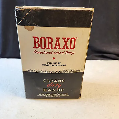 Vintage 1940's Or 50's NEW FACTORY SEALED Boraxo Powdered Hand Soap 5 Lb Box • $69.99