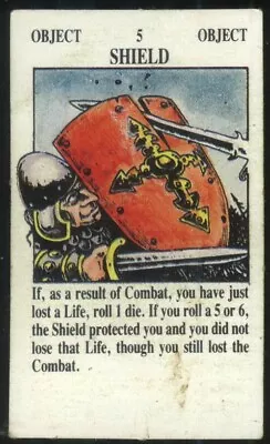 Shield Red Purchase Card For Talisman 2nd Edition By Games Workshop • £2