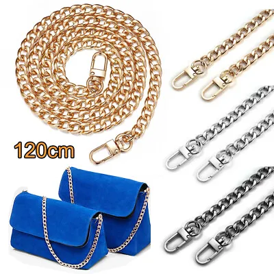 £5.58 • Buy Flat Metal Purse Chain Strap Handle Shoulder Crossbody Bag Handbag Replacements