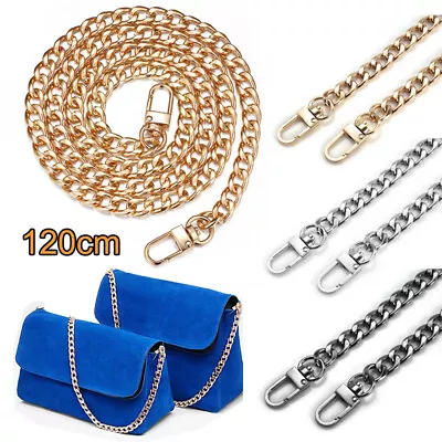 £5.58 • Buy Flat Metal Purse Chain Strap Handle Shoulder Crossbody Bag Handbag Replacements