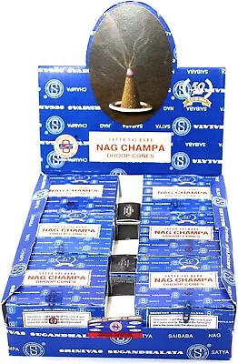 Nag Champa Satya Sai Baba Temple Incense Cones Carton 12 Box • $12