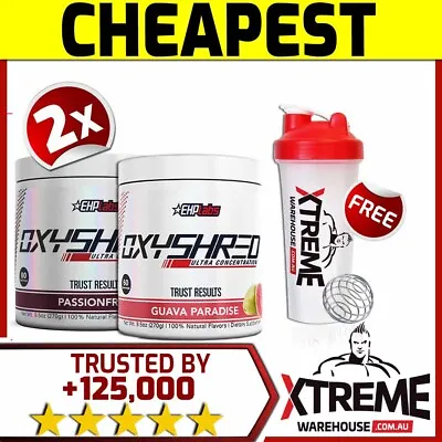 2x Oxyshred By Ehplabs 60 Srv Thermogenic Fat Burning Weight Loss Twin Pack • $113