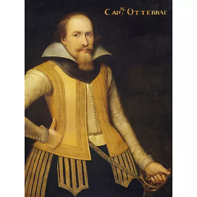 Portrait Captain Otto Brahe Yellow Uniform XL Wall Art Canvas Print • £19.99