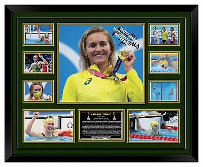 $109.99 • Buy Ariarne Titmus Golden Double Tokyo Signed Limited Edition Framed Memorabilia