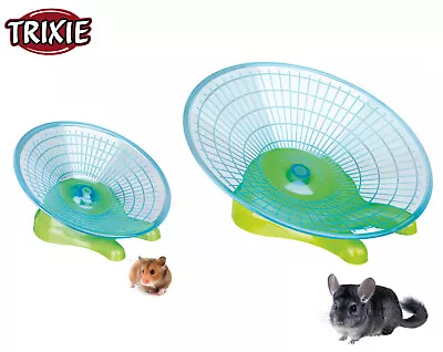 Trixie Running Disc Free Standing  Hamster Rat Flying Saucer Exercise Wheel Size • £8.49