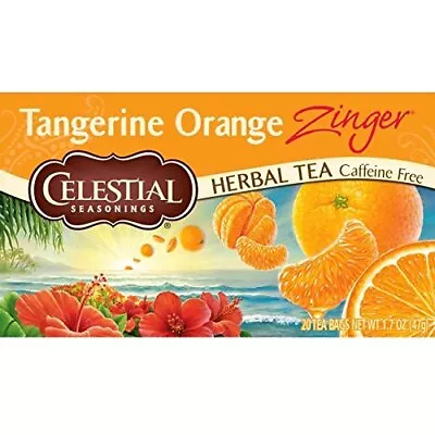 Celestial Seasonings Herbal Tea Tangerine Orange Zinger 20 Count Box (Pack Of • $33.89